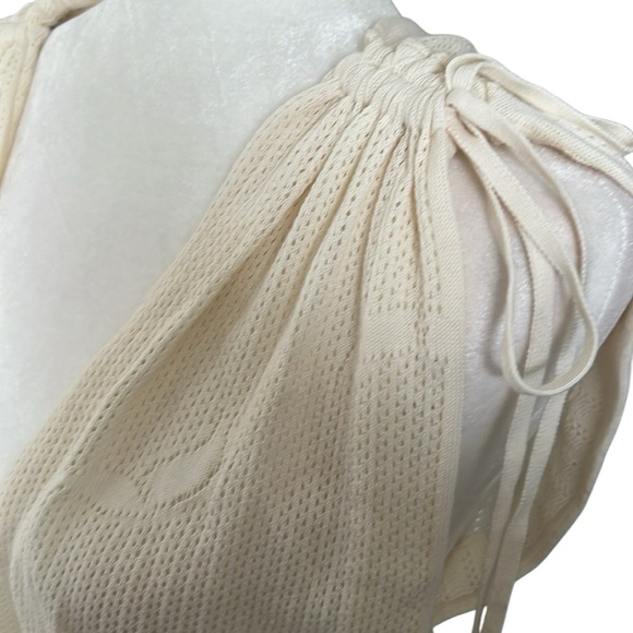 Zadig & Voltaire Alanis Dentelle Ecru Tie Shoulder Mini Dress Size XS|S Reg $498 - Picture 6 of 12